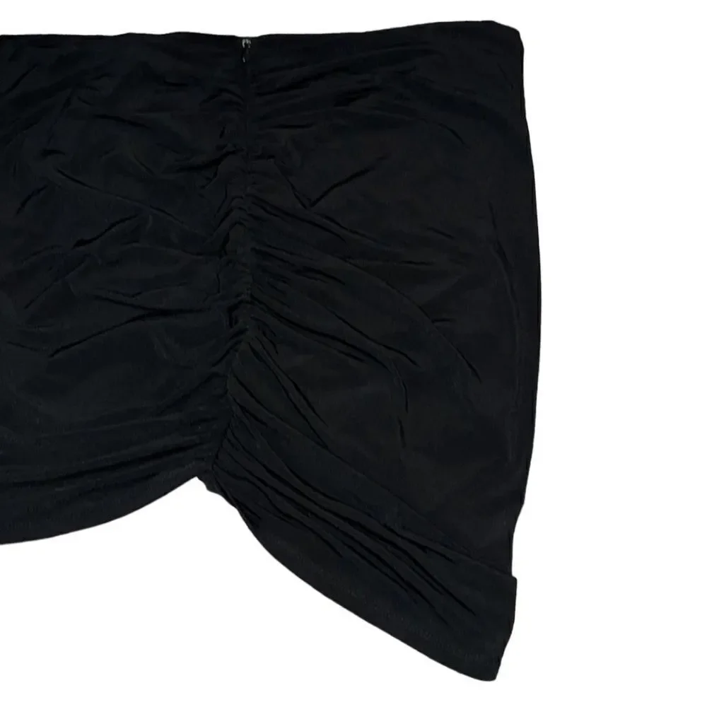 NY&Co X Gabrielle Union Draped Zipper Detail Mini Skirt
